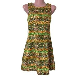 Vintage Rampage Clothing Company R-Wear Sheath Dress Junior 7 Floral Mod Go Go